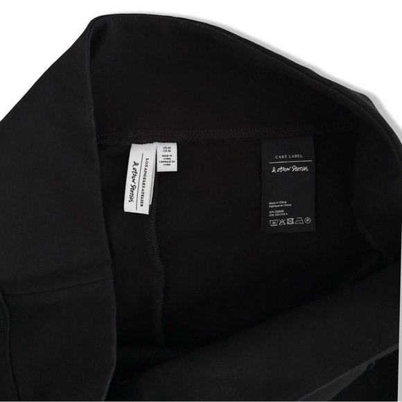 & Other Stories Ponte Knit Stirrup High-Waisted Pant Legging | Black | M - Picture 10 of 16